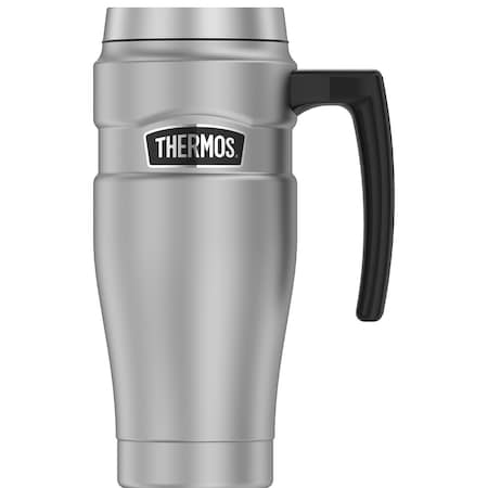 Thermos Thermos 16oz Stainless Steel Travel Mug - Matte Steel - 7 Hours Hot/18 SK1000MSTRI4